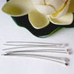 60mm Long Sterling Silver Handmade Headpins | Kalitheo Findings