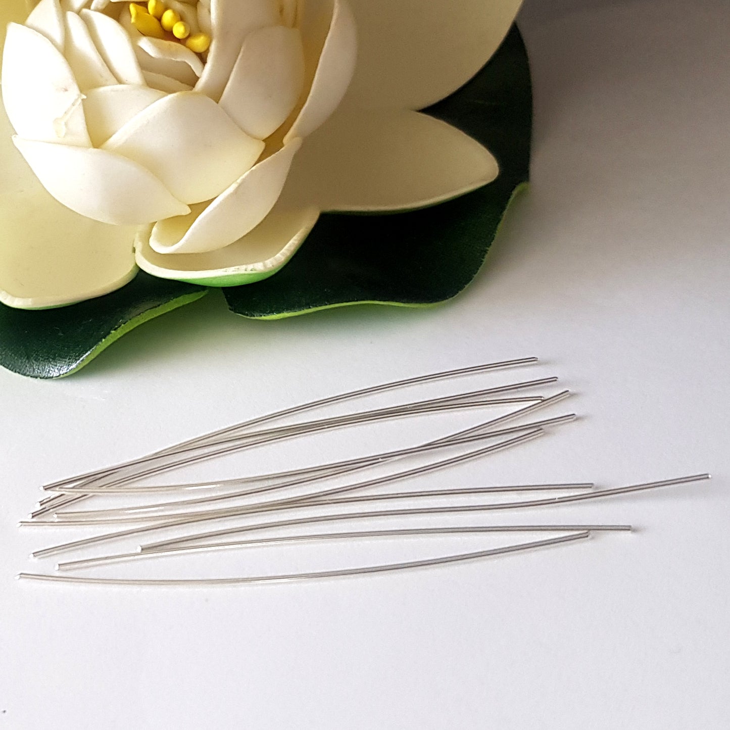 Straight Wire Pins 0.8mm Sterling Silver 925 | SS-GF860SW/10 | Jewellery Making Supply