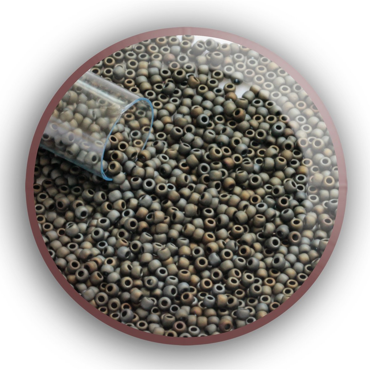 11/0 TR-83F Brown Iris Metallic Matte Round Toho Seed Beads - Beading Supply - Kalitheo Jewellery
