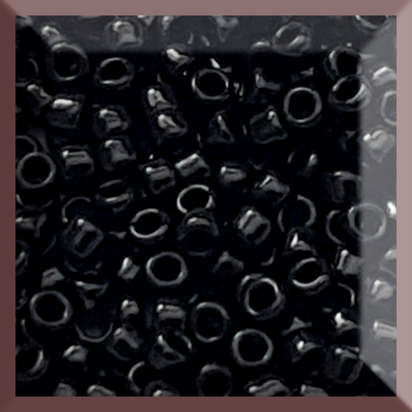 15/0 TR-49 Jet Black Opaque Round Toho 5g Seed Beads | Beading Supply