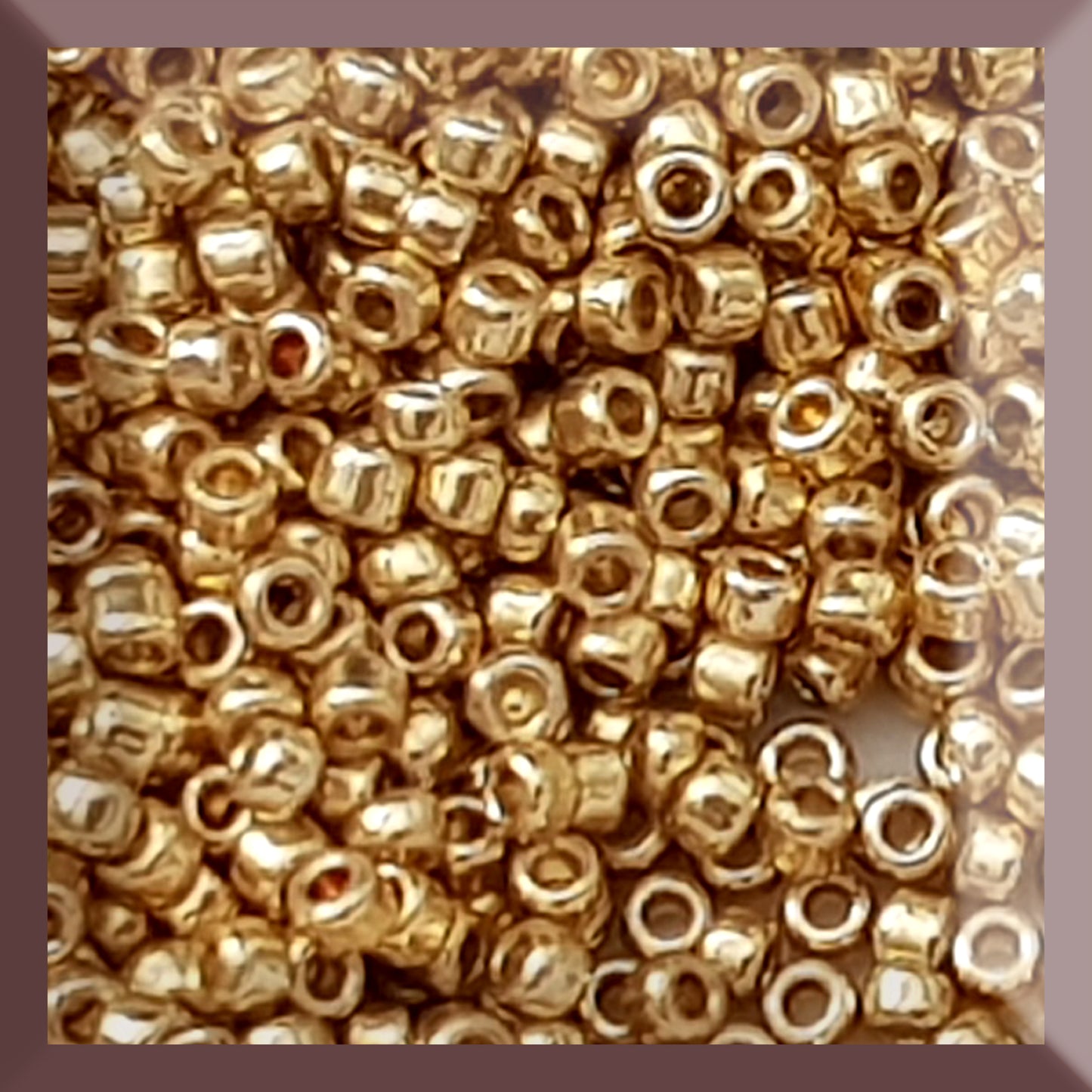 15/0 TR-PF557 Starlight Gold Galvanized PermaFinish Round Toho 5g Seed Beads | Beading Supply