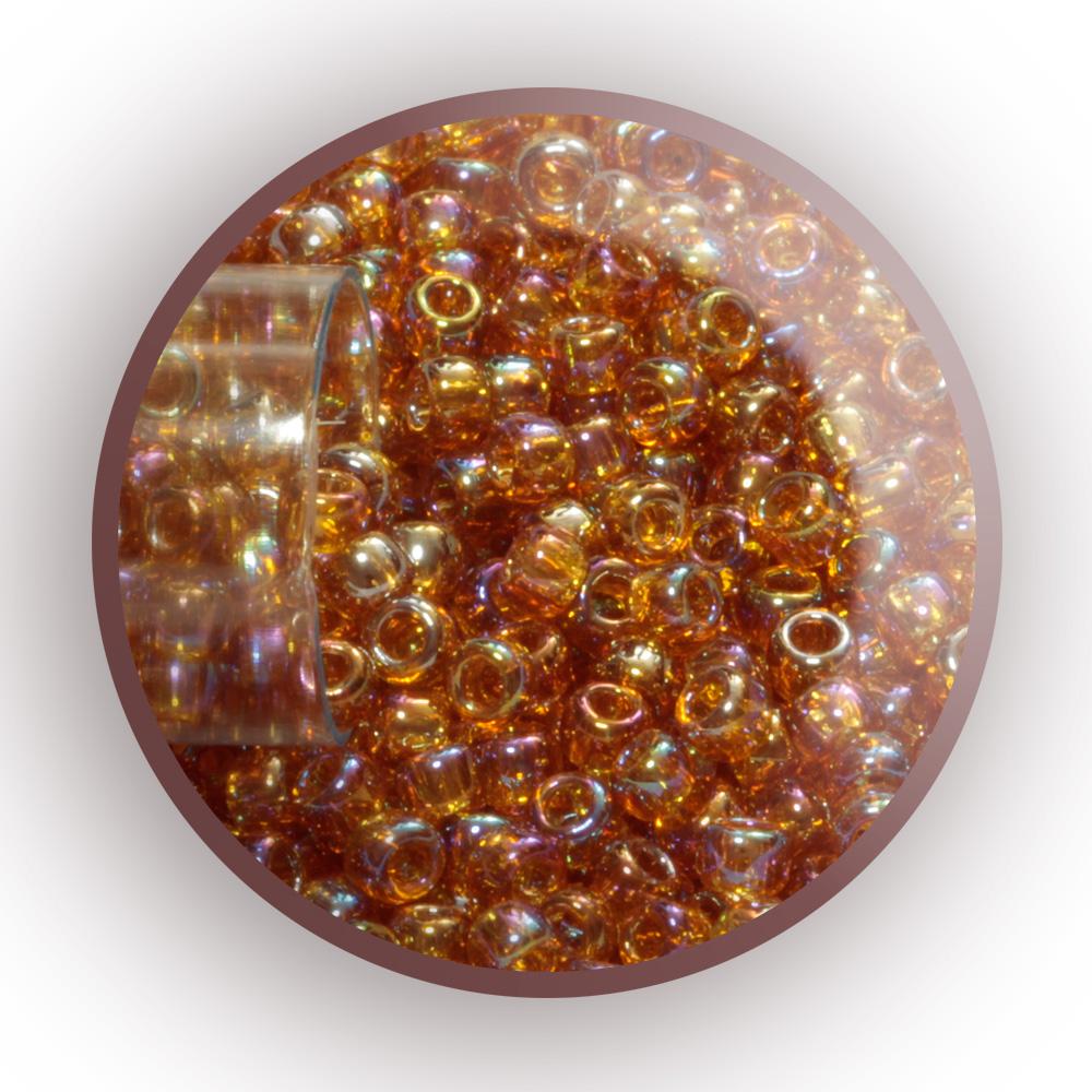 8/0 TR-162C Topaz Rainbow Round Toho Seed Beads - Beading Supply - Kalitheo Jewellery