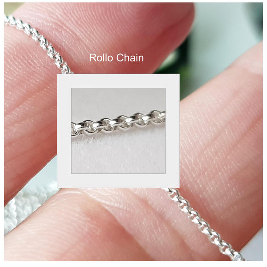 Chains - Rolo Chain Genuine Sterling Silver Unfinished | Jewellery Making Supply