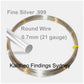 FAB Metals - Fine Silver 999 0.7mm [1m] Round Wire | FS-R0.7W | Jewellery Making Supply
