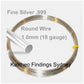 FAB Metals - Fine Silver 999 1.0mm [1m] Round Wire | FS-R1.0W | Jewellery Making Supply