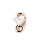 Sterling Silver Lobster Claw Clasp 8mm White background