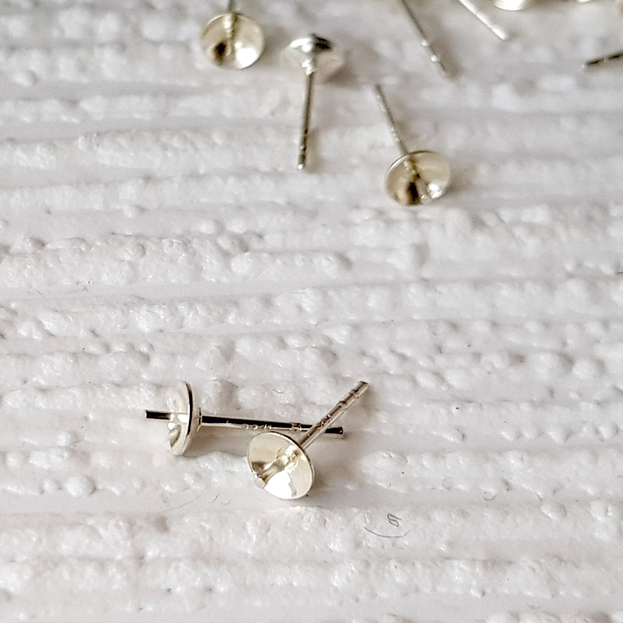 4mm sterling deals silver stud earrings