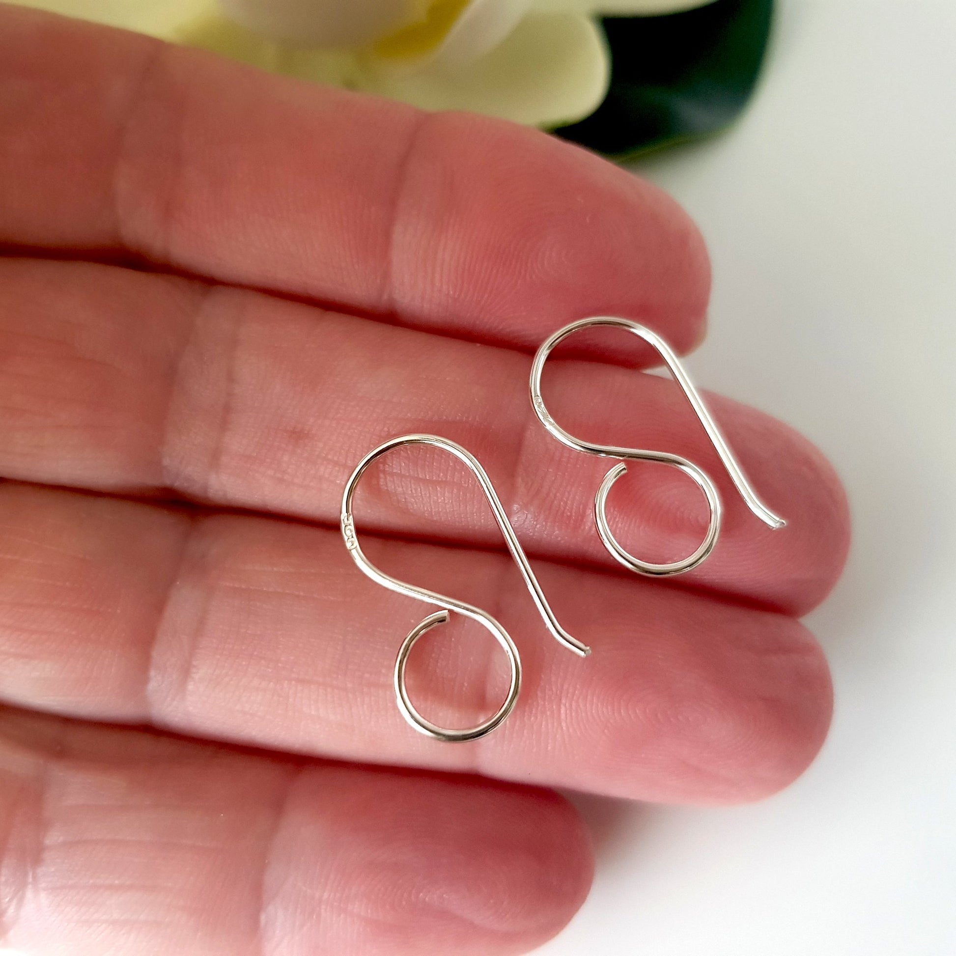 Silver 925 Handmade Earring Hooks - Kalitheo Earring Findings 