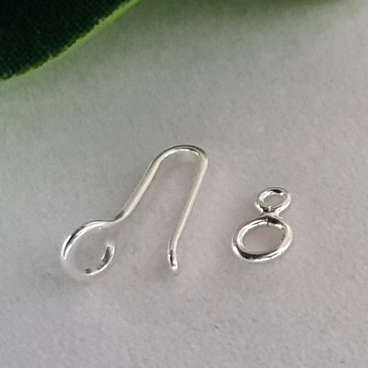 Hook &  Eye Clasp 15mm Sterling Silver 925 | SS-022HE15 | Jewellery Making Supplies