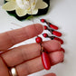 Red howlite wire wrapped Headpin | Kalitheo Findings