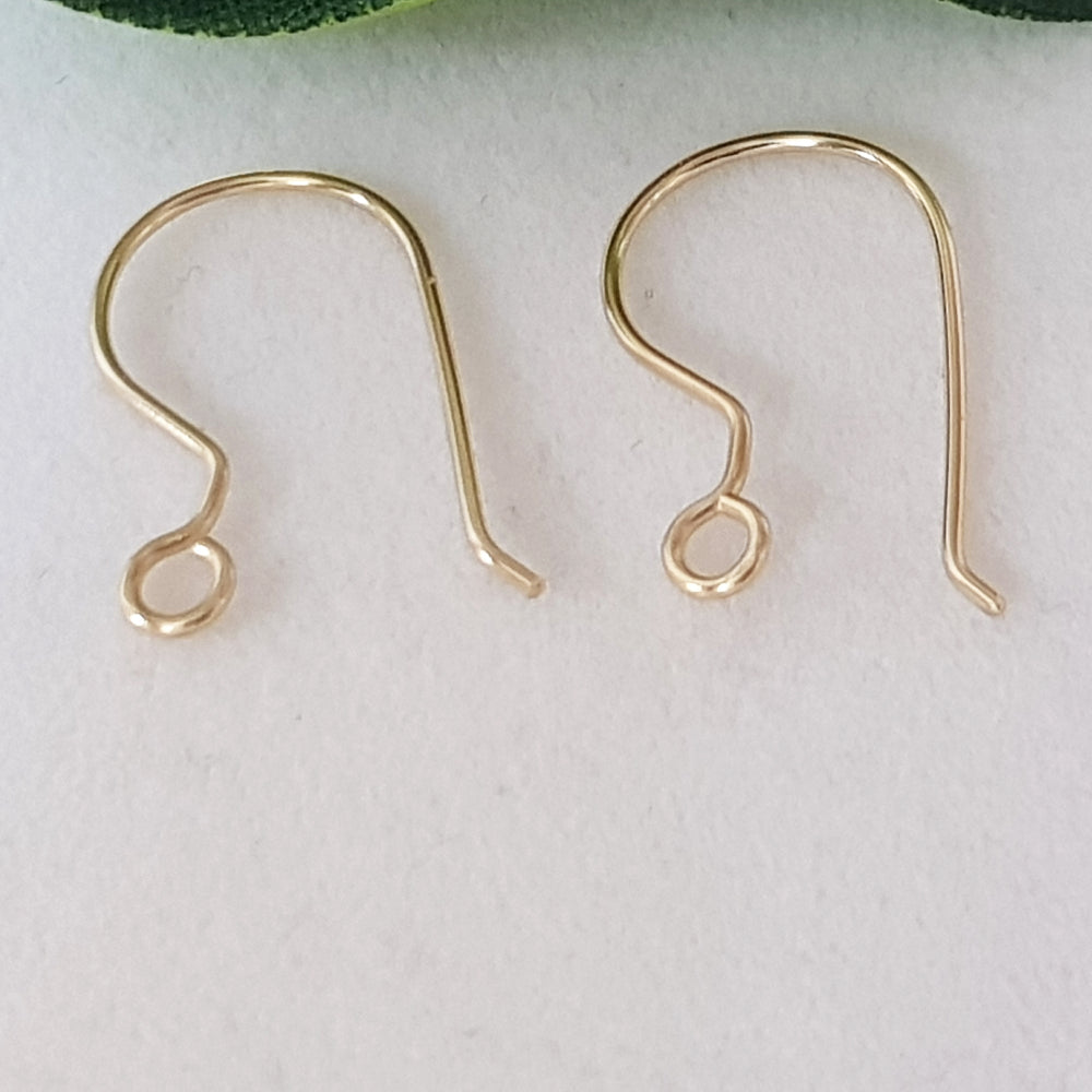9ct Yellow Gold Shepherd Hook Ear Wires 9ct Yellow Gold Shepherd Hook Ear Wires