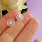 Silicone Large Butterflies Silver 925 Inserts | SS-009L | Jewellery Making Supply on a hand