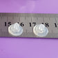 Silicone Large Butterflies Silver 925 Inserts | SS-009L | Jewellery Making Supply with a ruler