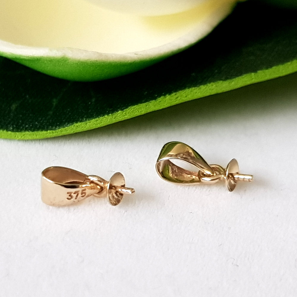 Two Pendant Drops on a white background