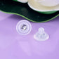 Silicone Medium Butterfly Backs Sterling Silver Insert | SS-009M | Jewellery Making Supply 