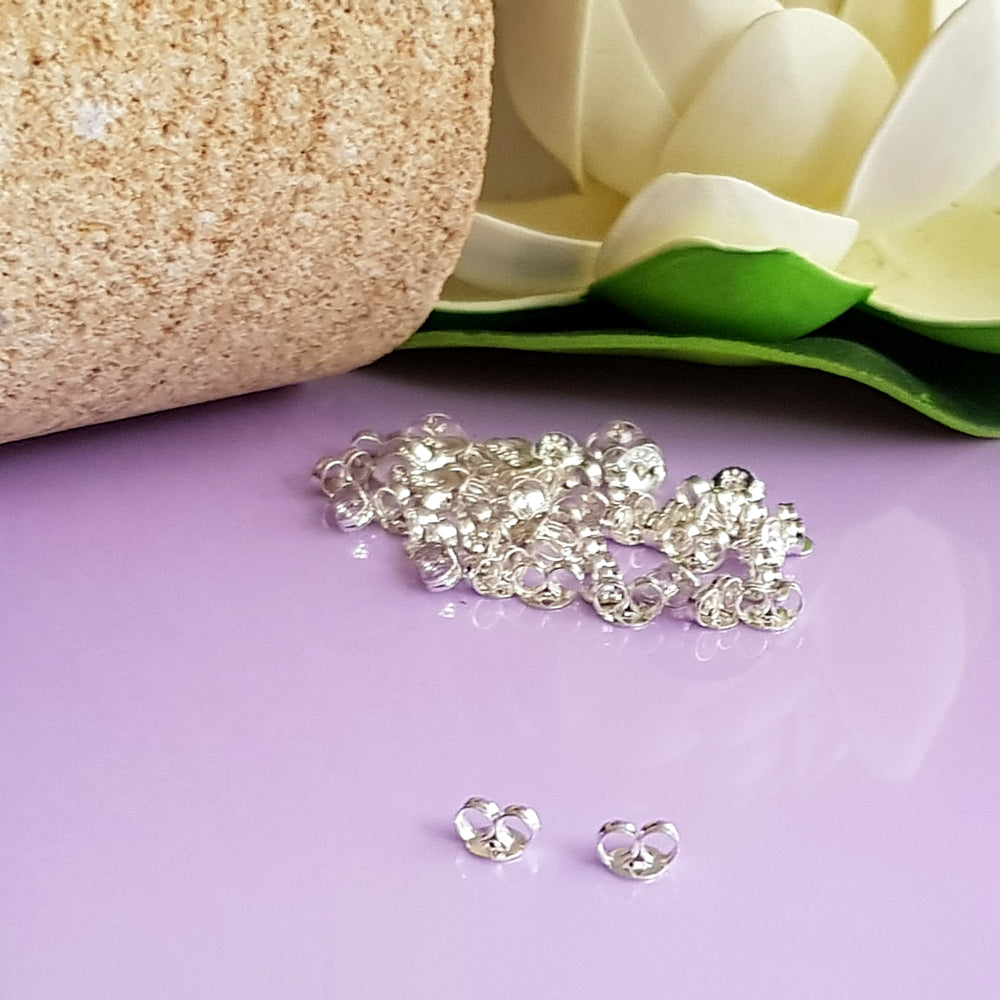 Quality Silver 925 Standard Earring Butterflies | SS-007EB | Jewellery Supply - Kalitheo Jewellery