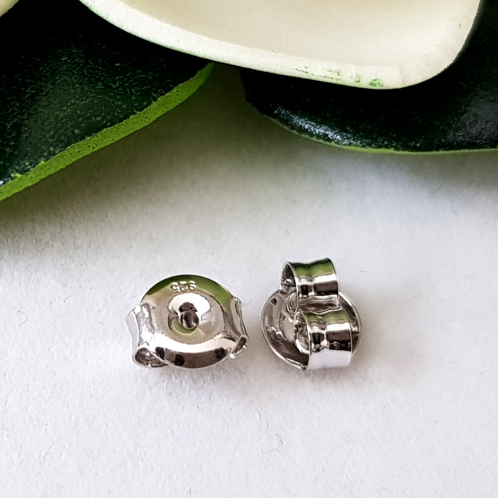 Sterling Silver 925 medium weight earring backs.