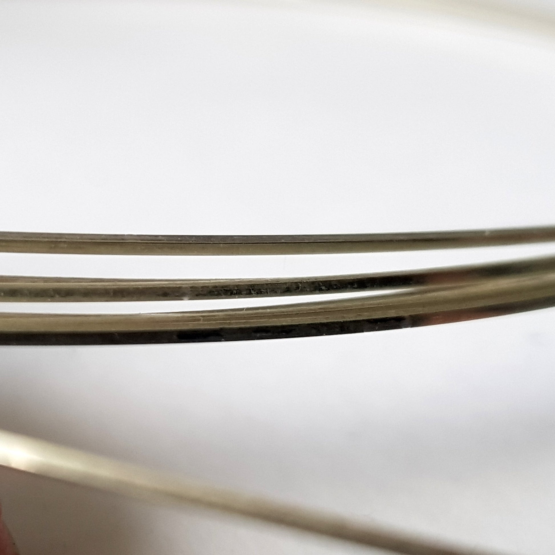 Close up of sterling silver square wire 