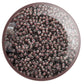 11/0 TR-367 Black Diamond Pink Lined Lustre Round Toho Seed Beads in a circle with white background.