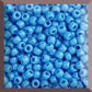 11/0 Toho seed beads in cornflower blue tr-43d closeup