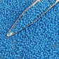 11/0 Toho seed Beads in cornflower blue tr-43d with beading scoop