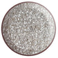 Toho 11/0 Crystal Silver-Lined TR-21 in a circle white background,
