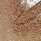 11/0 Toho Seed Beads in Golden Fleece Permanent Finish TR-PF592 with beading scoop.