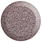 A pile of round Toho seed beads in Grape Mist Ceylon colour 11/0 in a circle with white background,