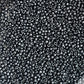 11/0 Toho Seed Beads in haematite metallic TR-81 close up.