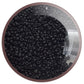 11/0 TR-49F Jet Black Opaque Matte Round Toho - Beading Supply - in a circle