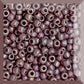 11/0 Toho Seed Beads in lavender rainbow opaque close up