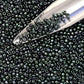 11/0 Toho Seed Beads in Moss Metallic TR-89 with a beading scoop.