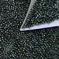 11/0 Toho seed beads in moss metallic TR-89 with a triangle scoop.