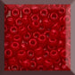 11/0 TR-45 Pepper Red Opaque Toho Seed Beads Close Up Square