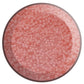 A close-up view of pink frosted round Toho seed beads.11/0 circle white background.