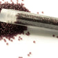 15/0 TR-6C Amethyst Round Toho Seed Beads with tube white background