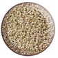 Circle showing 15/0 aluminium galvanized permanent finish TR-
PF558 white background.