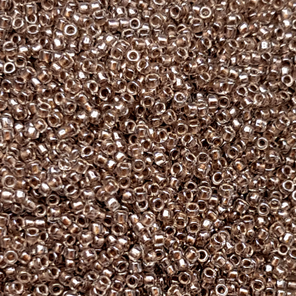 close view of the crystal gold-line beads
