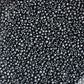 close up of haematite metallic beads.