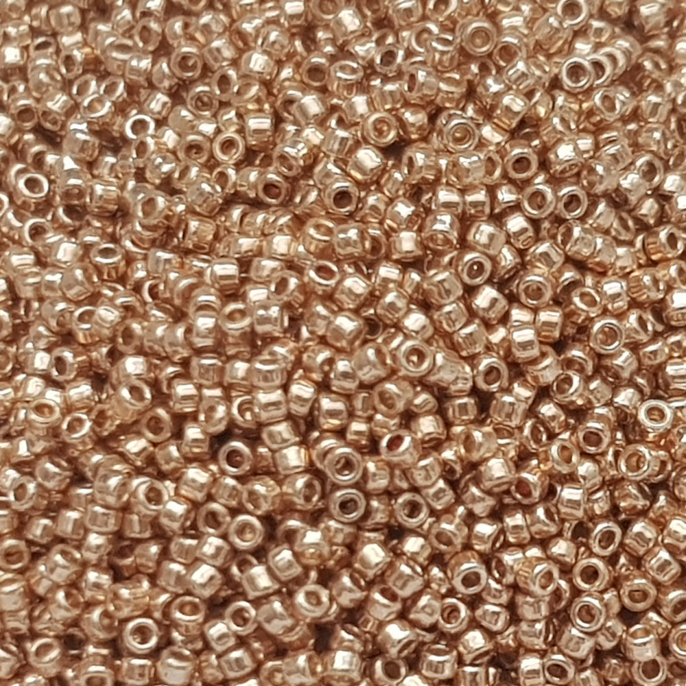 15/0 rose gold galvanize permanent finish TR-PF551 close up