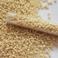 8/0 TR-51 Lt Beige Opaque Round Toho Seed Beads - Beading Supply - Kalitheo 