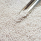 8/0 TR-41 White Opaque Round Toho Seed Beads - with a beading scoop.